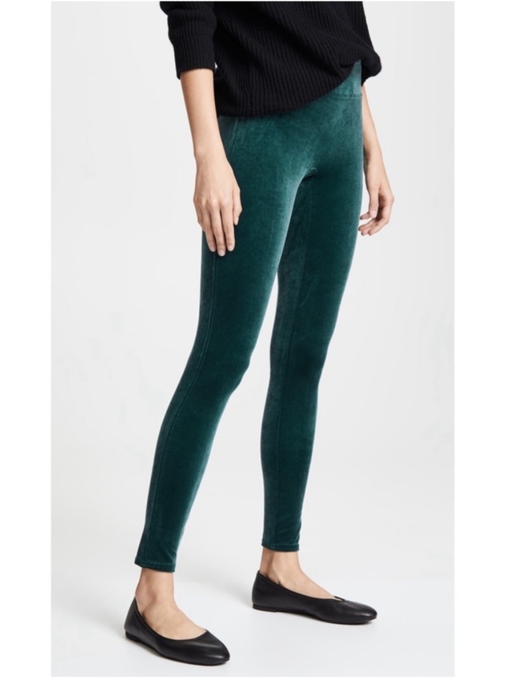 Spanx Velvet Leggings Emerald Green Malachite Size Small NWT New